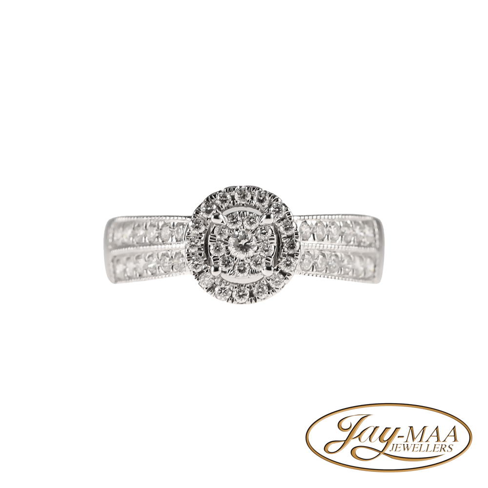 Jewellery-Ad-Social-Media-Jay-Maa-Jewellers-Halo-White-Gold-Diamond-Ring-5-Front Jewellery-Ad-Social-Media-Jay-Maa-Jewellers-Halo-White-Gold-Diamond-Ring-5-Front
